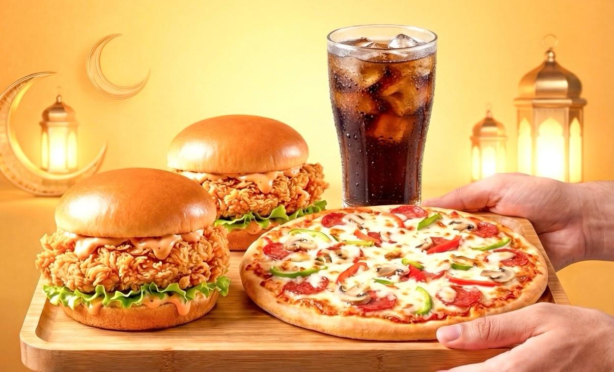 (Deal No 03) 01 Medium Pizza ,02 Zinger Burger with Drink 01Ltr 